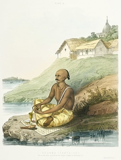 Illustration from the Daily Prayers of the Brahmins by Sophia Charlotte Belnos