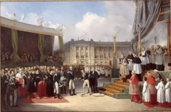 Inauguration du monument à la mémoire de Louis XVI par Charles X, place de la Concorde, 3 mai 1826 by Joseph Beaume