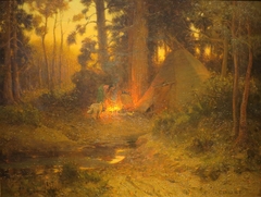 Indian Camp in the Cascade Mountains by E Irving Couse