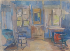 Interior from Einabu in Foldal by Harriet Backer