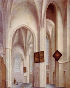 interior view of the church     St. Jacobs in Utrecht by Pieter Jansz Saenredam