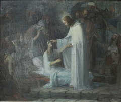 Jésus guérissant les malades by Ernest Azéma