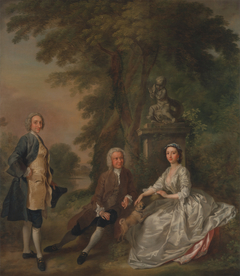 Jonathan Tyers, with His Daughter Elizabeth, and Her Husband John Wood by Francis Hayman