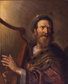 King David singing psalms by Lambert Jacobsz