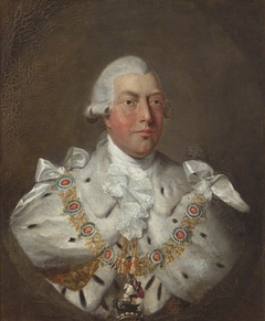 King George III (1738–1820) wearing Garter robes by after Thomas Gainsborough RA