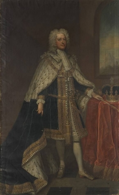König Georg II. von England (Krönungsporträt) (Werkstatt) by Charles Jervas