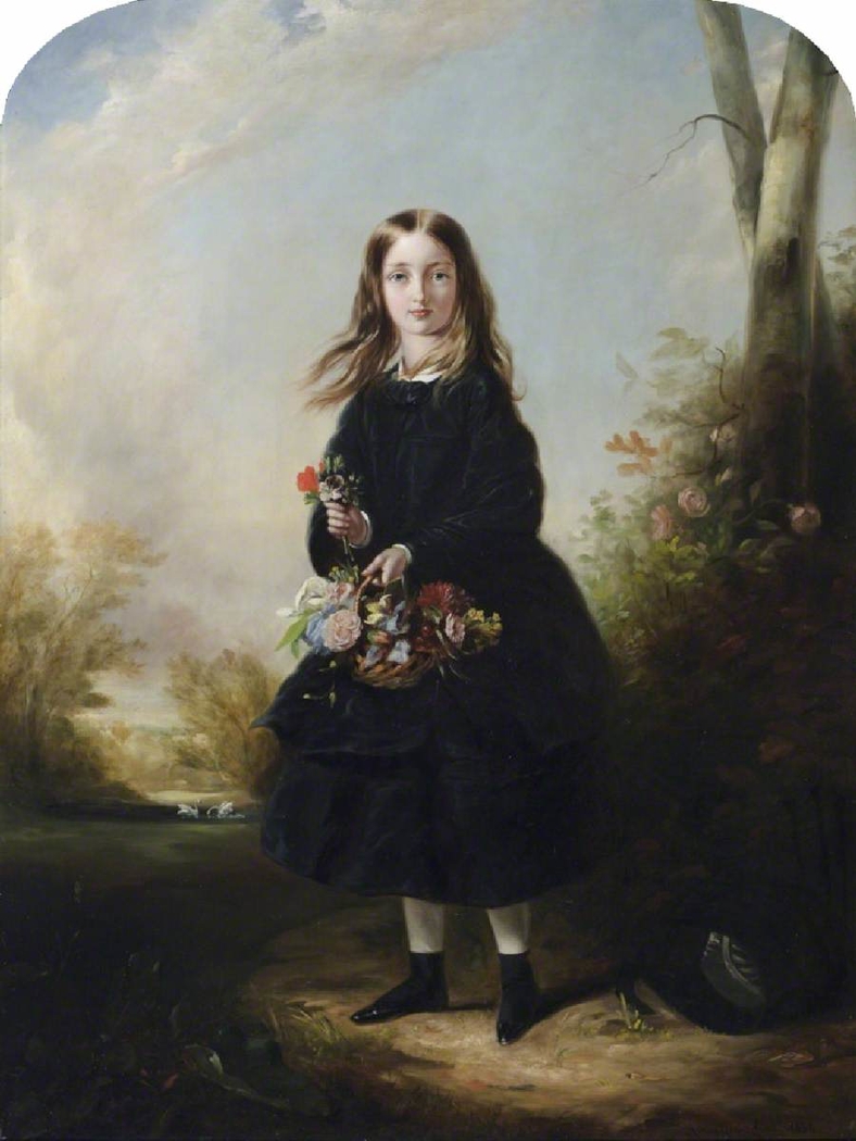 Lady Florence Cecilia Paget, later Marchioness of Hastings and Lady Chetwynd (1842-1907) as a Girl