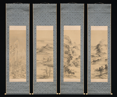 Landscapes of the Four Seasons by Yamamoto Baiitsu