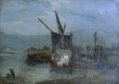 Leading a Barge by John Linnell