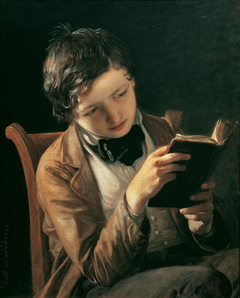 Lesender Knabe by Johann Baptist Reiter