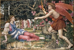 Love and the Maiden by John Roddam Spencer Stanhope
