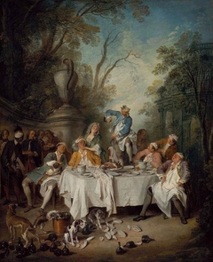 Luncheon Party in a Park by Nicolas Lancret