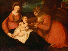 Madonna and Child with Saint Dorothy by Anthony van Dyck