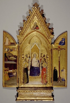 ''Madonna with Saints and Scenes of the Life of Christ, portable altarpiece''