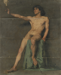Male Nude Study by Pascal Dagnan-Bouveret