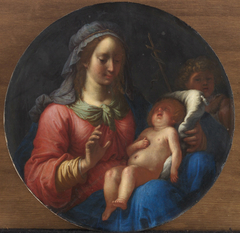 Maria mit dem Kind und dem kleinen Johannes by Mario Balassi