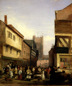 Market Scene by George Wilfred Anthony