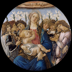 Mary with the Child and Singing Angels by Sandro Botticelli