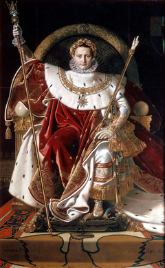Napoleon on His Imperial Throne (Napoléon Ier sur le trône impérial) by Jean-Auguste-Dominique Ingres