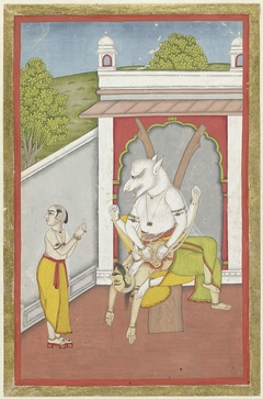 Narasimha (de man-leeuw incarnatie van Vishnu) by Unknown Artist