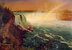 Niagara Falls with Rainbow by Albert Bierstadt