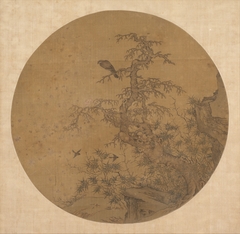 Old Tree, Bamboo, and Birds by Anonymous