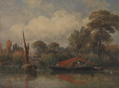 Opposite my House at Barne by Edward William Cooke