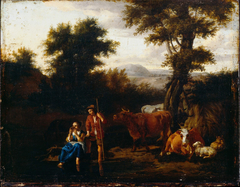 Peasants and Cattle by Anonymous