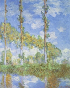Poplars in the Sun by Claude Monet