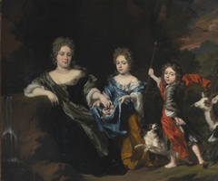 Portrait of a Family in a Landscape by Nicolaes Maes