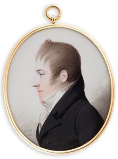 Portrait of a gentleman by Jacob Axel Gillberg