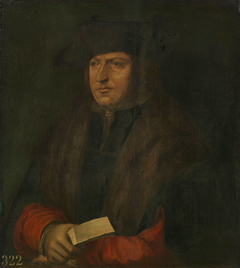 Portrait of a Man in a Fur Coat by Anonymous