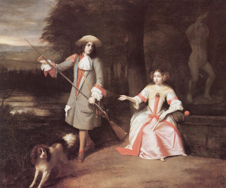 Portrait of a unknown man and woman