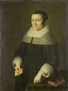 Portrait of a Woman, possibly Elsje van Houweningen, Wife of Willem van de Velden by Unknown Artist