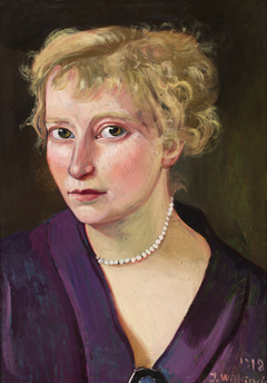 Portrait of a woman by Stanisław Ignacy Witkiewicz