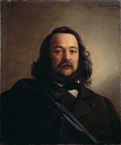 Portrait of Ferdinand Freiligrath by Johann Peter Hasenclever