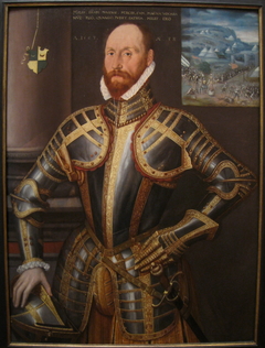 Portrait of John Farnham, Gentleman-Pensioner to Elizabeth I by Steven van der Meulen