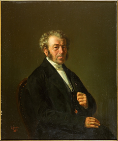Portrait of Samuel Eerelman, husband of Cornelisje Eerelman-Pluimker, father of the artist by Otto Erelman
