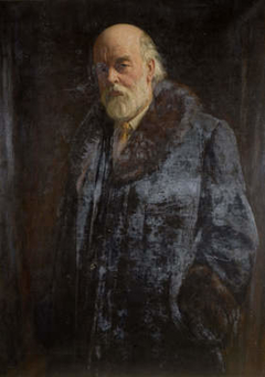 Portrait Of Sir Oliver Lodge by Bernard Munns