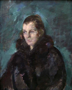 Portrait of the Artist's Wife Gunbjør, b. Olsen by Henrik Lund