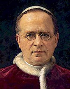 Porträt des Pius XI. by Adolfo Müller-Ury