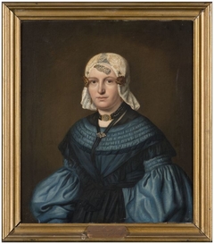 Portret van Anna Hessling by Johan Joeke Gabriël van Wicheren