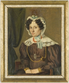 Portret van een dame by Willem Bartel van der Kooi