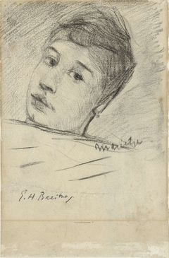 Portret van Marietje, in bed by George Hendrik Breitner