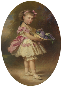 Princess Charlotte of Prussia (1860-1919) when a child by Richard Lauchert