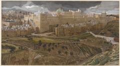 Reconstruction of the Temple of Herod, Southeast Corner by James Tissot