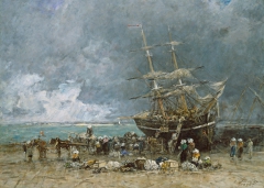 Return of the Terre-Neuvier by Eugène Boudin