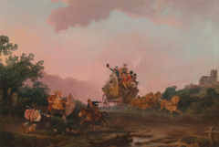 Revellers on a Coach by Philip James de Loutherbourg