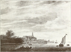 River scene by Salomon van Ruysdael