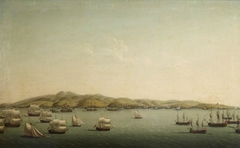 Rodney’s Fleet bombarding Martinique, 16th February, 1762 by Dominic Serres